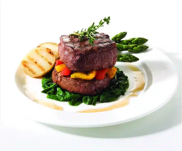OBE Organic Eye Fillet With Grilled Vegetables