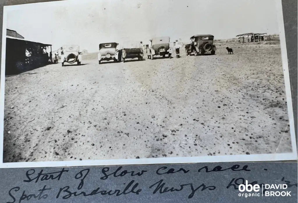 Start of the slow car race, Birdsville 1930