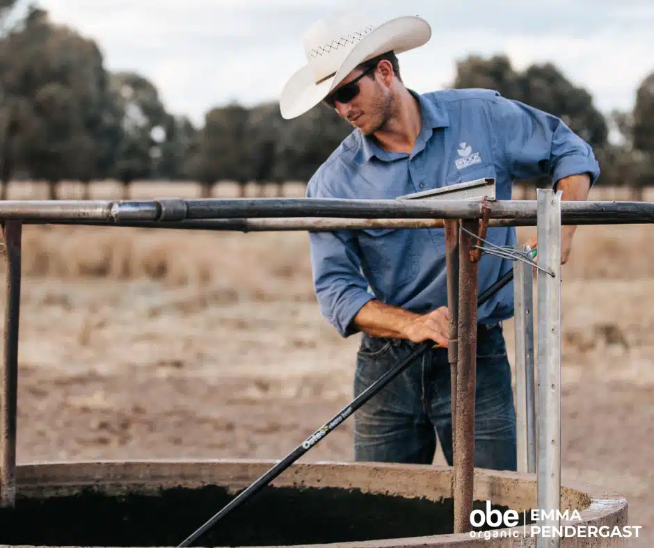 Cleaning A Water Trough