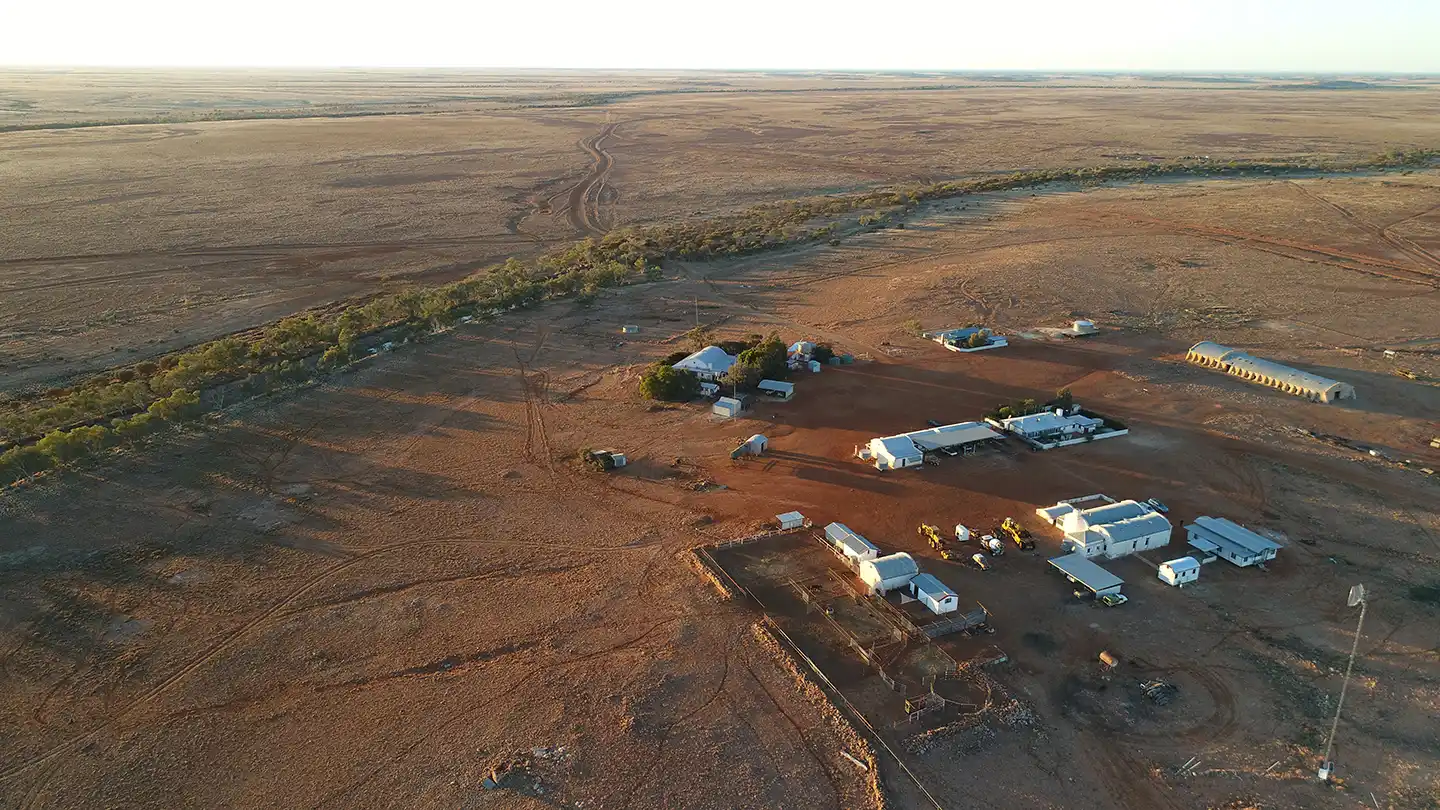 Remote Cattle Station In The Australian Outback