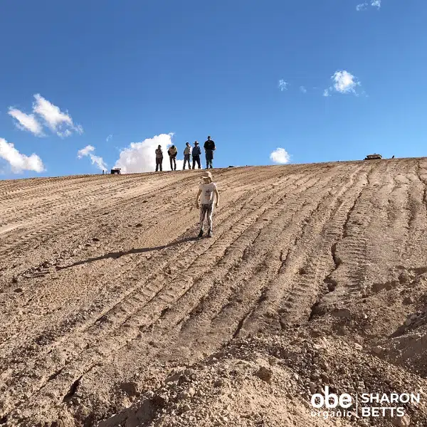 People walking in the dam